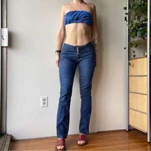 Tommy Hilfiger Y2K low rise dark wash jeans - made in Canada